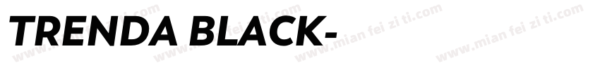 TRENDA BLACK字体转换